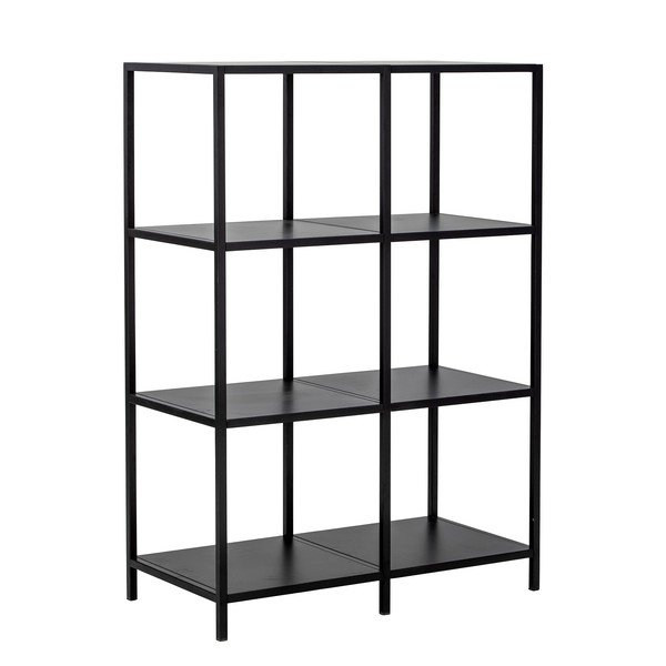 Bibliotecă neagră din metal 80x114 cm Valde – Bloomingville-image-4