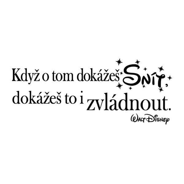 Autocolant perete cu mesaje Ambiance Když o tom dokážeš snít-image-2