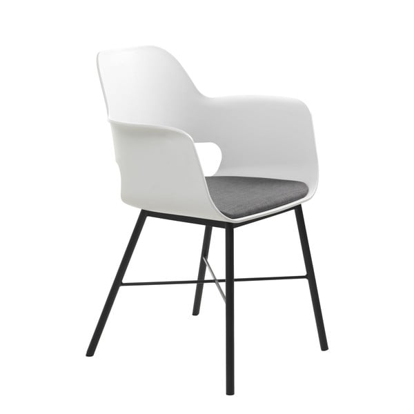 Scaun Unique Furniture Wrestler, alb-gri