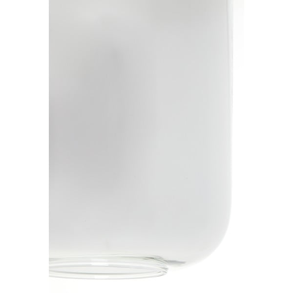 Lustră neagră cu abajur din sticlă 100x22 cm Lekar – Light & Living-image-1