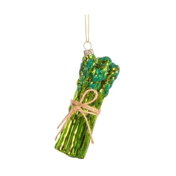Ornament de Crăciun din sticlă Asparagus – Sass & Belle