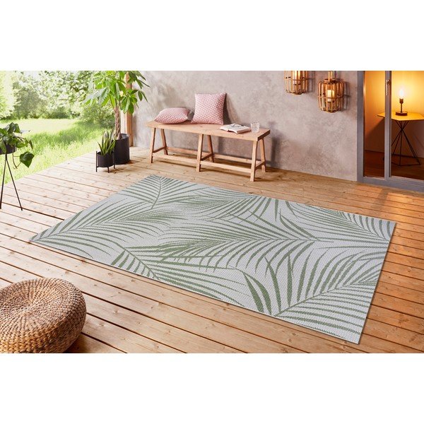Covor exterior Ragami Flora, 200x290 cm, verde - gri-image-3
