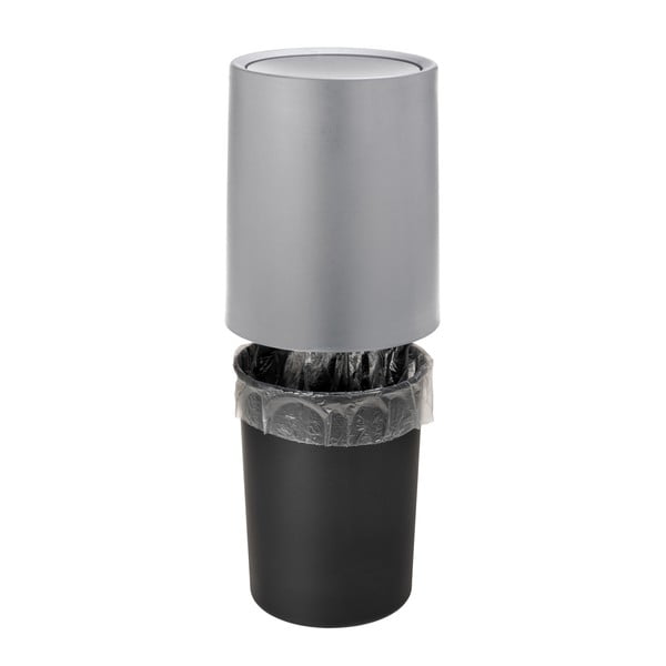 Coș de gunoi gri din plastic 6 l Atri – Wenko-image-1
