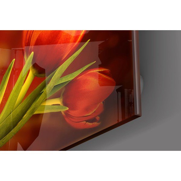 Tablou din sticlă Insigne Tulips-image-2