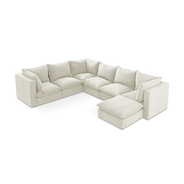 Colțar bej (cu colț pe partea stângă/în formă de "U") Manao – Makamii-image-1