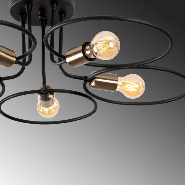 Plafonieră neagră Circle – Opviq lights-image-4