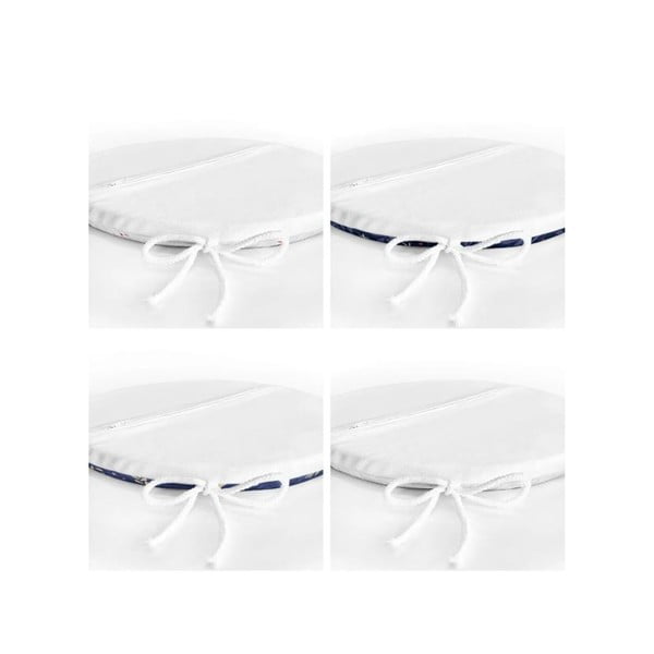 Perne de scaun 4 buc. ø 40 cm  cu model de Crăciun Blue Christmas – Mila Home-image-2