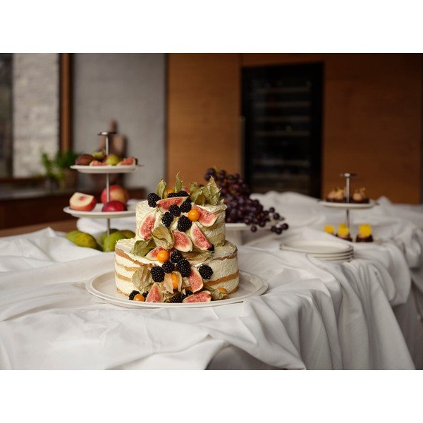 Tavă de servire din porțelan ø 32 cm Eau – Zone-image-1