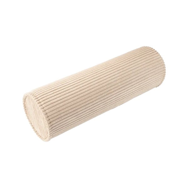 Pernă decorativă pentru copii maro deschis cu tapițerie din catifea reiată Roll – Wigiwama