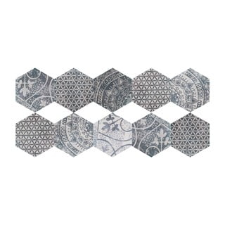 Set 10 autocolante impermeabile și anti-alunecare pentru podea Ambiance Quento, 40 x 90 cm
