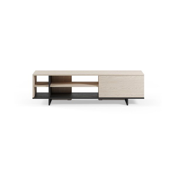 Comodă TV neagră 160x44x36 cm Cequoia – Marckeric