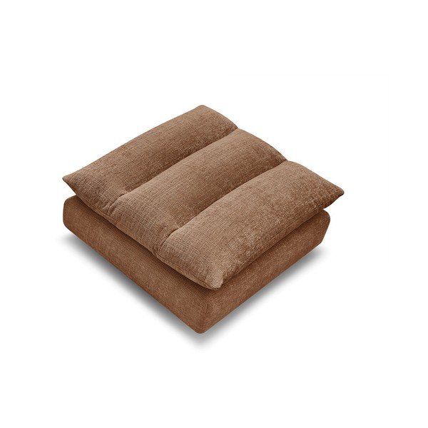 Taburet portocaliu cu tapițerie din chenille Neil – Bobochic Paris-image-2