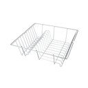 Scurgător de vase argintiu mat, 36 x 33 cm Bruno - Metaltex 