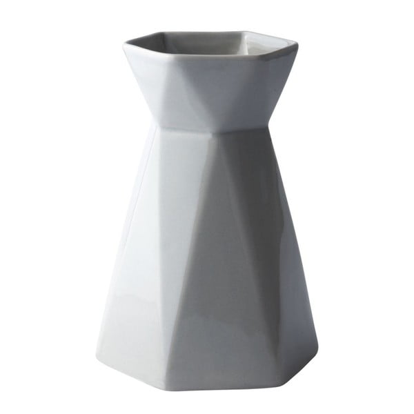 Vază KJ Collection Geometric Grey, 17,9 cm