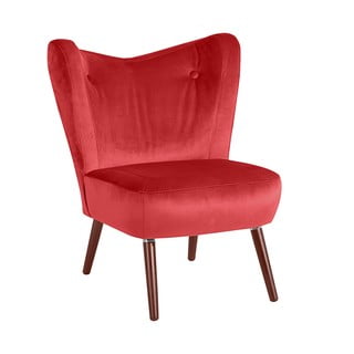 Fotoliu Max Winzer Sari Velvet, roșu