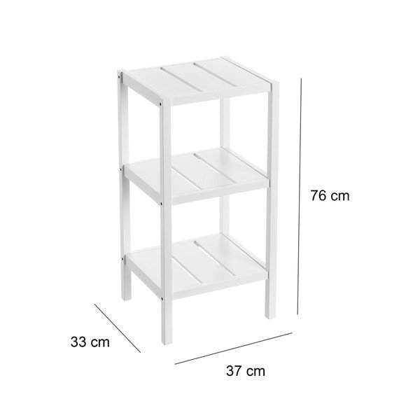 Etajeră albă 37x76 cm – Casa Selección-image-3