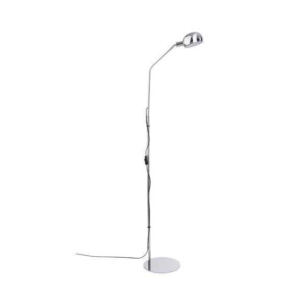 Lampadar argintiu lucios cu structură flexibilă din metal (înălțime 146 cm) Lincon – Jotex