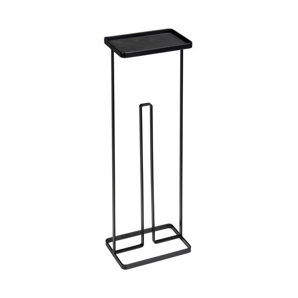 Suport pentru hârtie igienică Wenko Gissi, negru-image-3