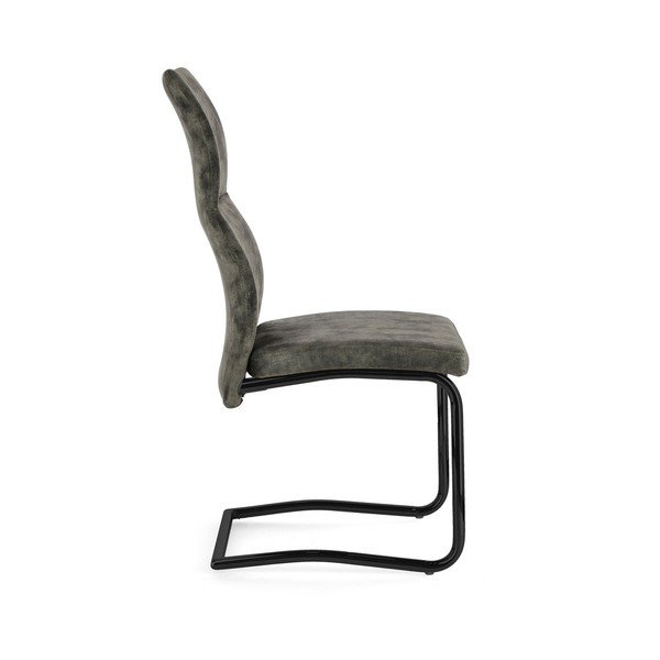 Scaun de dining verde tapițat Thelma – Bizzotto-image-3