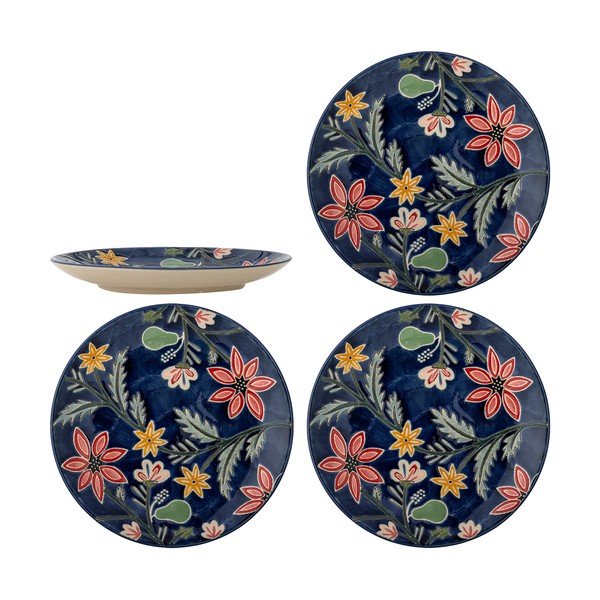Farfurii albastru-închis 4 buc. pentru desert  din gresie ø 20,5 cm Meredith – Bloomingville-image-4