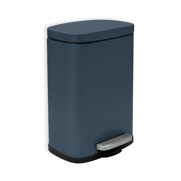 Coș de gunoi petrol cu pedală din oțel 5 l   Akira – Spirella