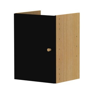 Modul cu uși pentru sistem de rafturi modulare negru 33x43,5 cm Z Cube - Tenzo