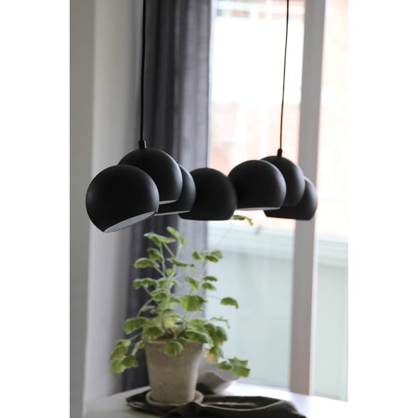 Lustră neagră cu abajur din metal Cupolo – Markslöjd-image-2