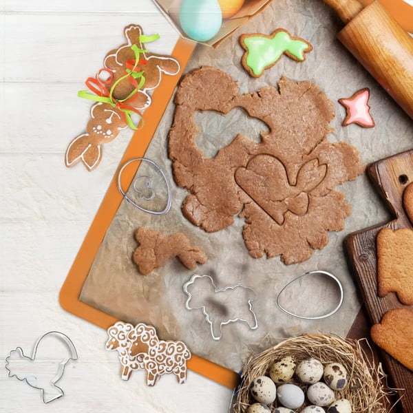 Set 2 forme din inox pentru tăiat aluatul Orion Egg-image-1