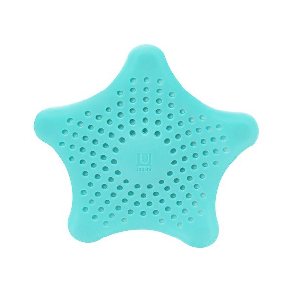 Sită chiuvetă/cabină duș/baie din silicon Umbra Starfish, albastru-image-1