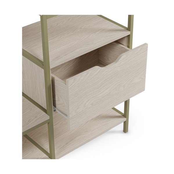 Șifonier verde deschis din oțel 140x179,5x40 cm Amara – Marckeric-image-4
