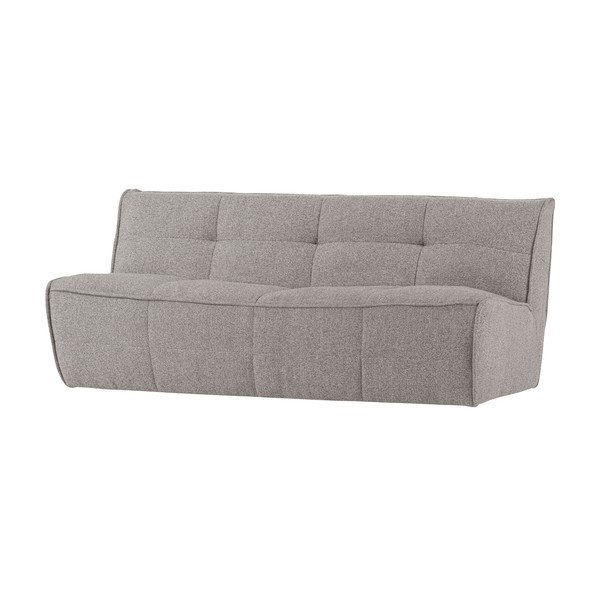 Canapea gri deschis cu tapițerie din țesătură bouclé 204 cm Cluster – vtwonen-image-2