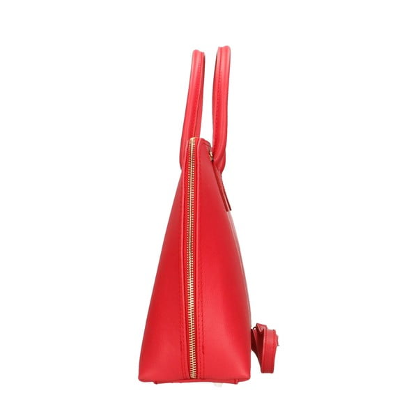 Geantă de mână din piele roșie Chicca Borse Arancio-image-4