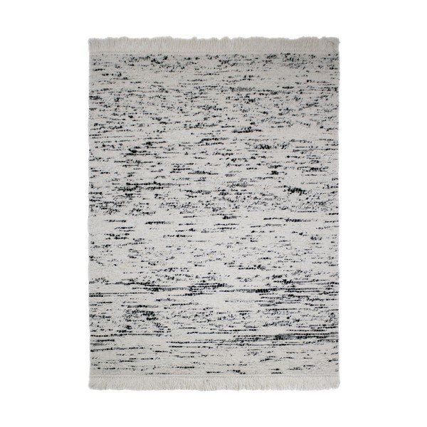 Covor gri/fildeș țesut manual din lână 160x230 cm Ellsa  – Flair Rugs