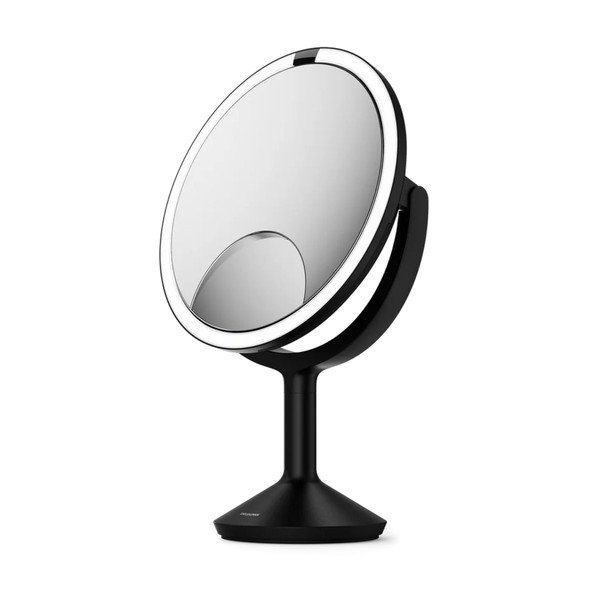 Oglindă cosmetică (mărire 5x/mărire 10x) cu led/de mărire ø 25 cm Trio Max – simplehuman