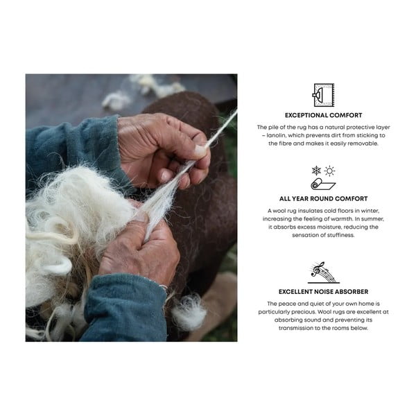 Covor maro din lână 230x340 cm Astrid – Agnella-image-4