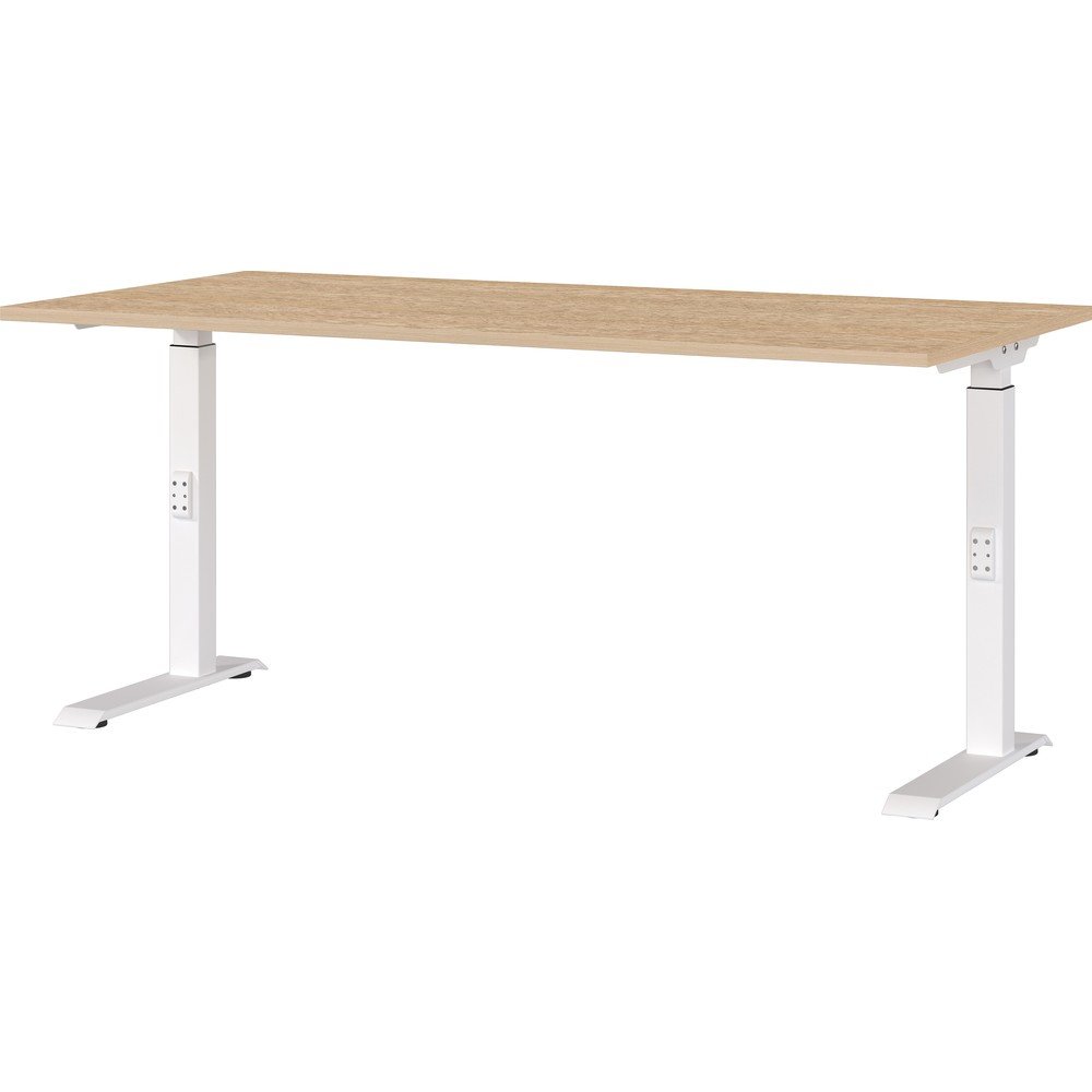 Birou reglabil cu blat cu aspect de lemn de stejar 80x160 cm Downey – Germania