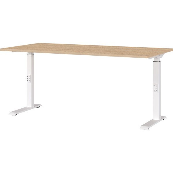 Birou reglabil cu blat cu aspect de lemn de stejar 80x160 cm Downey – Germania