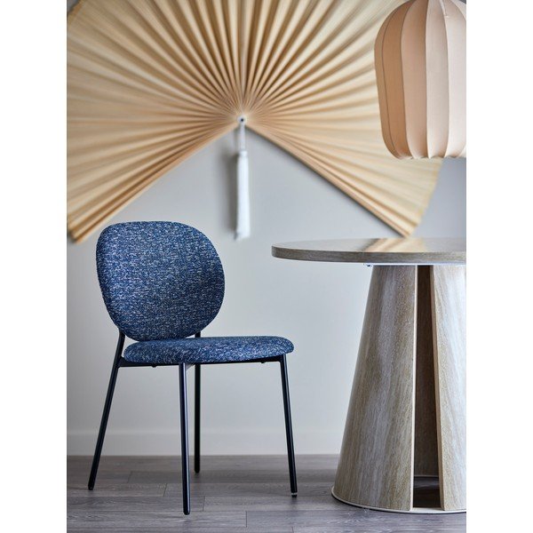 Scaun de dining albastru din material textil Percey – Bloomingville-image-1