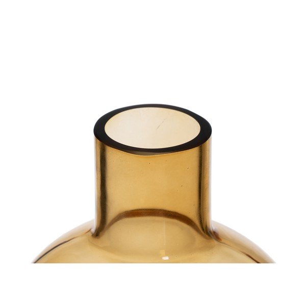 Vază galben ocru din sticlă (înălțime 35 cm) Amber – Ixia-image-1