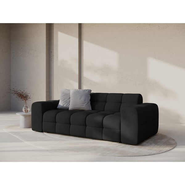 Canapea neagră 222 cm Kendal – Micadoni -image-1
