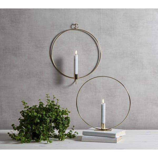 Decorațiune luminoasă aurie Flamme Table – Star Trading-image-3