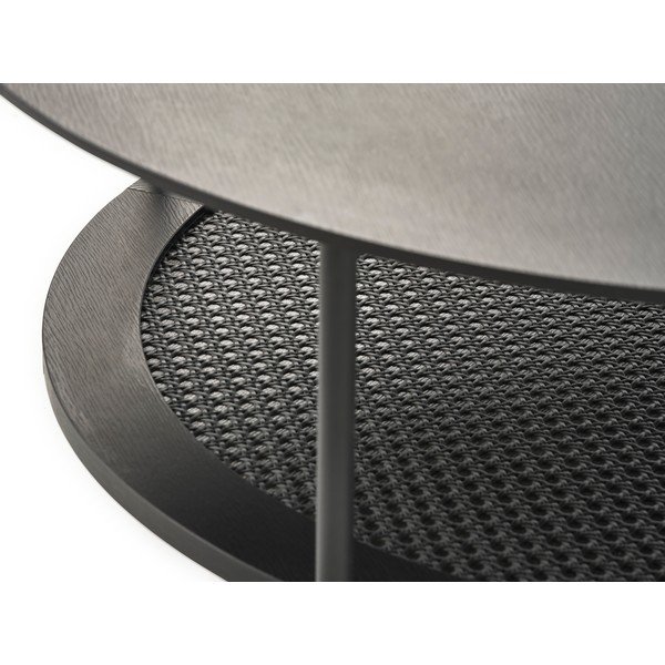 Măsuță de cafea neagră rotundă ø 80 cm Pensacola – Unique Furniture-image-2