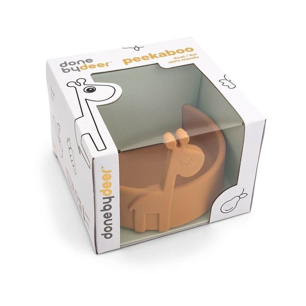 Bol galben din silicon pentru copii ø 11,5 cm Raffi - Done by Deer-image-1