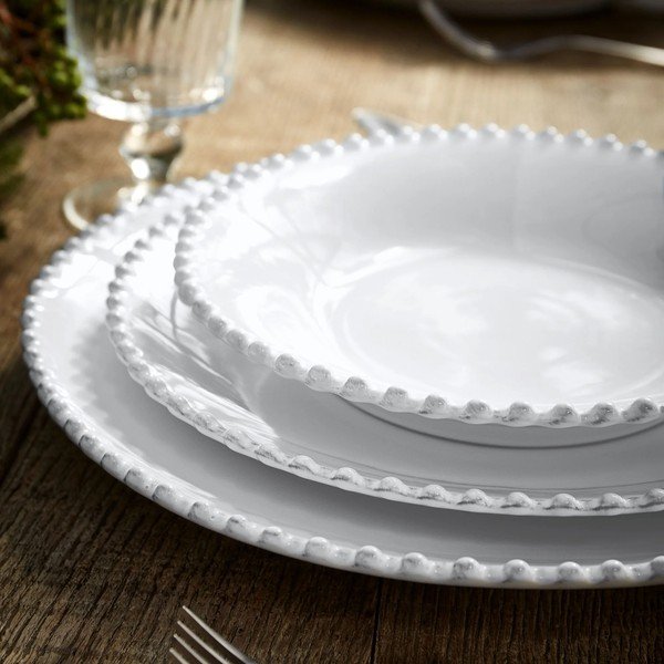 Farfurie albă din gresie ø 34 cm Pearl – Costa Nova-image-2