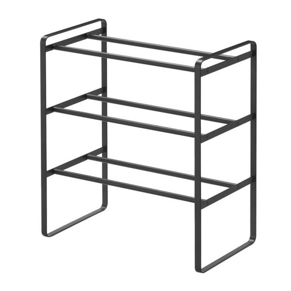 Pantofar ajustabil cu 3 etaje YAMAZAKI Maebashi, negru-image-1