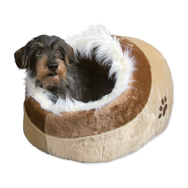 Culcuș pentru animale, bej, pentru pisici, din pluș 35x26 cm Trixie Minou – Plaček Pet Products-image-2