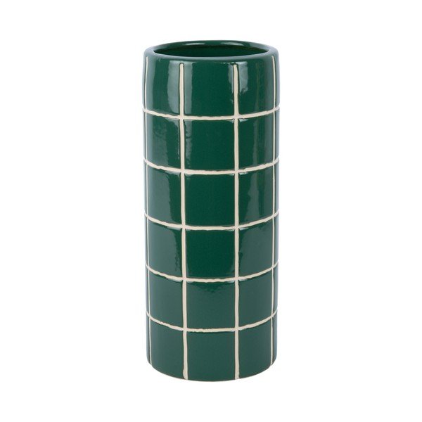 Vază verde-închis din ceramică (înălțime 30 cm) Retro Tiles – PT LIVING