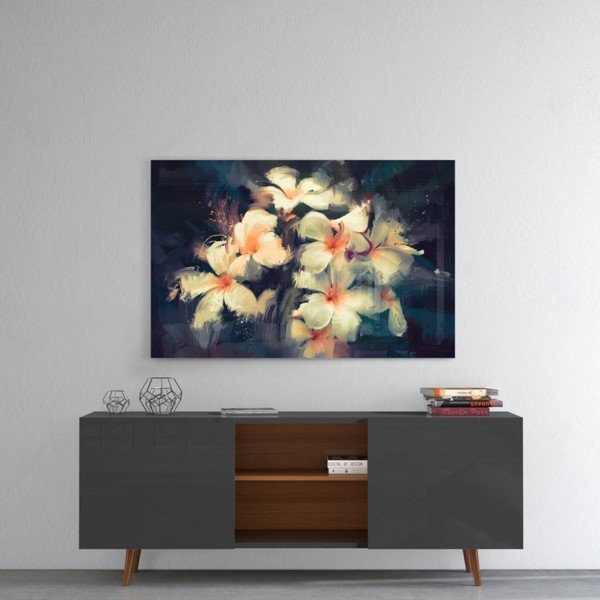 Tablou din sticlă Insigne Painted Flowers-image-1