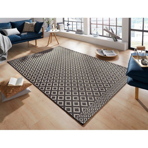 Covor Zala Living Minnia, 76 x 200 cm, negru-bej-image-1