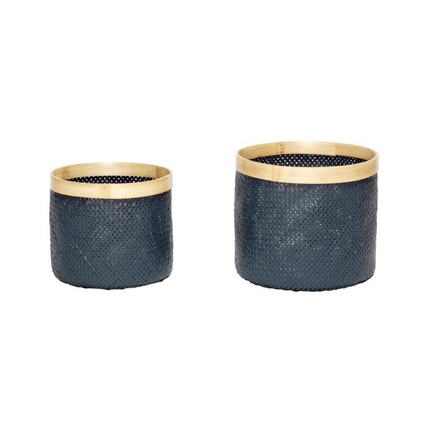 Set 2 coşuri din bambus Hübsch Ottilia